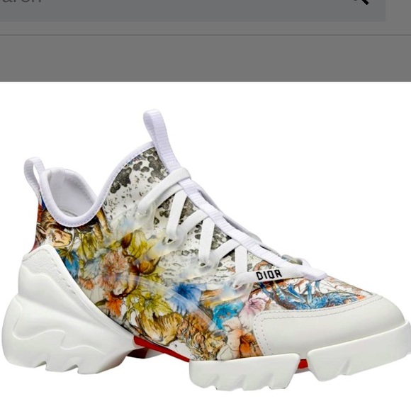Christian Dior D-connect sneaker Zodiac Print sneaker Sz 37 NWB - Picture 1 of 16